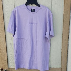 Overtime Mens Pastel Purple Sport Tee Cotton Ecocore Medium Normcore Athletic